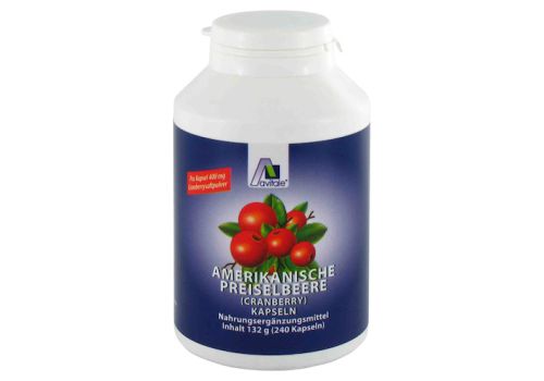 PREISELBEERE amerikanisch 400 mg Kapseln – PZN 03002442 (PZN 03002442)