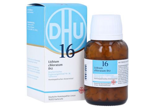BIOCHEMIE DHU 16 Lithium chloratum D 12 Tabletten – PZN 06584404 (PZN 06584404)