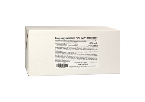 ISOPROPYLALKOHOL 70% Hedinger – PZN 06426409 (PZN 06426409)