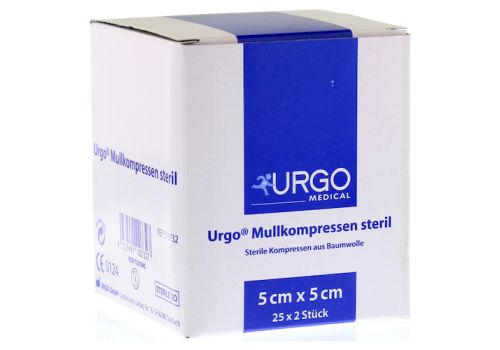 URGO MULLKOMPRESSEN 5x5 cm steril – PZN 07237840 (PZN 07237840)