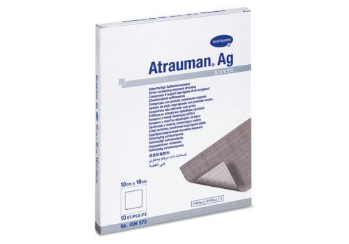 ATRAUMAN Ag 10x10 cm steril Kompressen – PZN 02813807 (PZN 02813807)