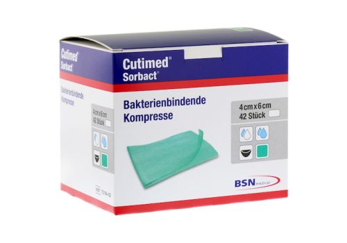 CUTIMED Sorbact Kompressen 4x6 cm – PZN 07348031 (PZN 07348031)
