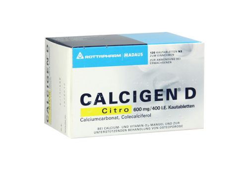 CALCIGEN D Citro 600mg/400 I.E. – PZN 07630508 (PZN 07630508)