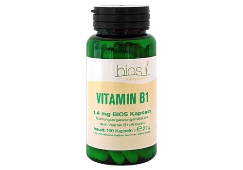 VITAMIN B1 1,4 mg Bios Kapseln – PZN 06054681 (PZN 06054681)