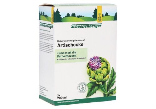 Artischocken naturreiner Heilpflanzensaft Schoenenberger – PZN 00692044 (PZN 00692044)