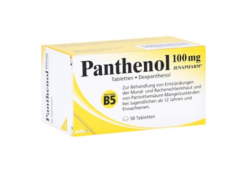 PANTHENOL 100 mg Jenapharm Tabletten – PZN 06150829 (PZN 06150829)