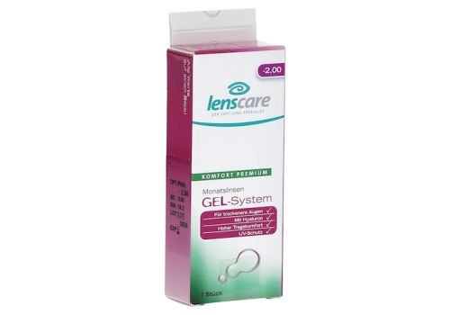 LENSCARE GEL-System Monatslinse -2,00 dpt – PZN 09442840 (PZN 09442840)