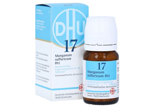 BIOCHEMIE DHU 17 Manganum sulfuricum D 12 Tabl. – PZN 00275228 (PZN 00275228)
