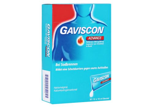 Gaviscon Advance Pfefferminz 1000mg/200mg Dosierbeutel – PZN 02240760 (PZN 02240760)