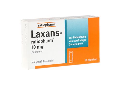 Laxans-ratiopharm 10mg Zäpfchen – PZN 03797909 (PZN 03797909)