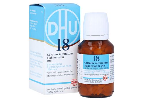 BIOCHEMIE DHU 18 Calcium sulfuratum D 12 Tabletten – PZN 02581254 (PZN 02581254)
