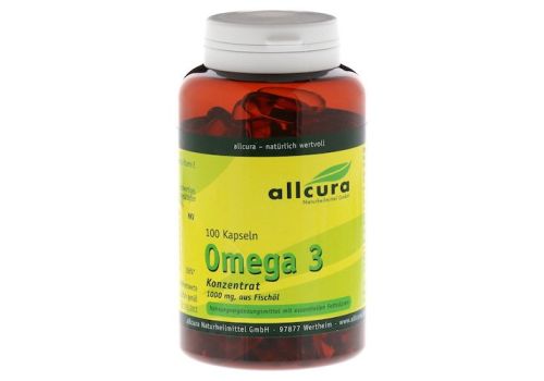 OMEGA-3 Konzentrat aus Fischöl 1000 mg Kapseln – PZN 09513712 (PZN 09513712)