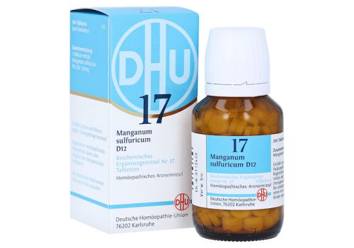 BIOCHEMIE DHU 17 Manganum sulfuricum D 12 Tabl. – PZN 02581225 (PZN 02581225)