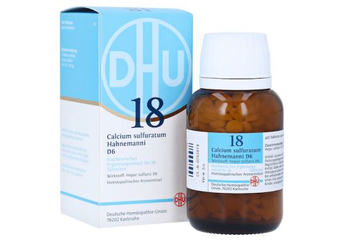 BIOCHEMIE DHU 18 Calcium sulfuratum D 6 Tabletten – PZN 06584433 (PZN 06584433)