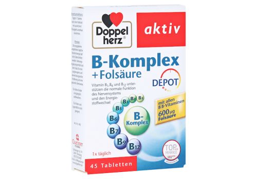 Doppelherz aktiv B-Komplex + Folsäure Depot – PZN 07189437 (PZN 07189437)