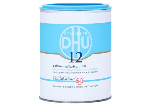 BIOCHEMIE DHU 12 Calcium sulfuricum D 12 Tabletten – PZN 00274909 (PZN 00274909)