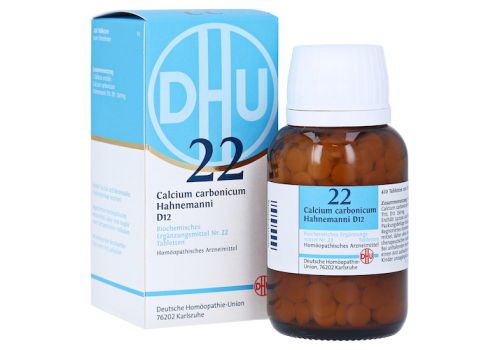 BIOCHEMIE DHU 22 Calcium carbonicum D 12 Tabletten – PZN 06584545 (PZN 06584545)