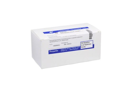 LIDOCAIN PRESSELIN 1% Injektionslösung – PZN 06686412 (PZN 06686412)