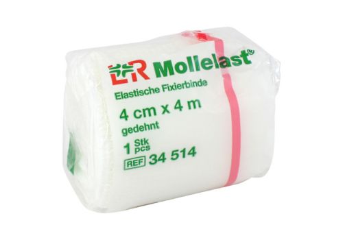 MOLLELAST Binden 4 cmx4 m weiß – PZN 04781477 (PZN 04781477)