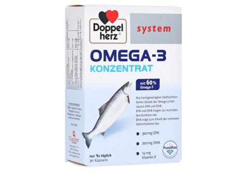 DOPPELHERZ Omega-3 Konzentrat system Kapseln – PZN 06132725 (PZN 06132725)
