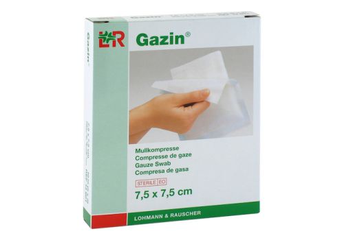 GAZIN Mullkomp.7,5x7,5 cm steril 8fach – PZN 03448971 (PZN 03448971)