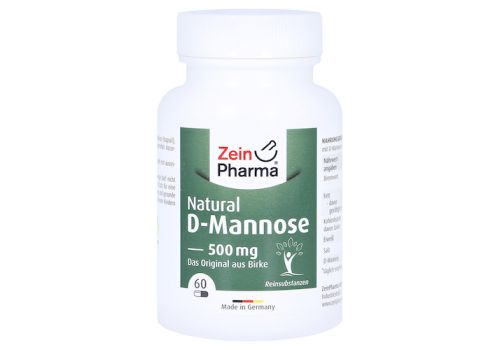 Natural D-mannose 500 mg Kapseln – PZN 09612319 (PZN 09612319)