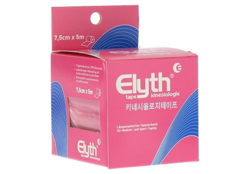 KINESIOLOGIE Tape Elyth 7,5 cmx5 m rot – PZN 10735719 (PZN 10735719)
