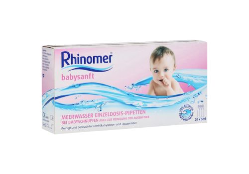 Rhinomer Babysanft Meerwasser 5ml Einzeldosispipetten – PZN 05396646 (PZN 05396646)