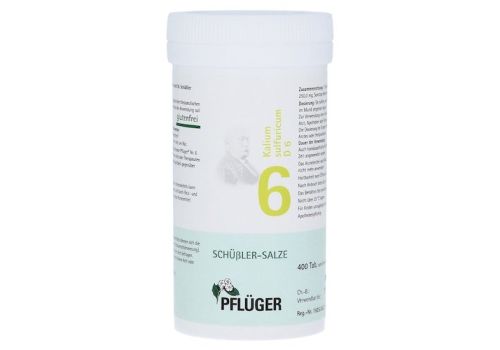 BIOCHEMIE Pflüger 6 Kalium sulfuricum D 6 Tabl. – PZN 06319292 (PZN 06319292)