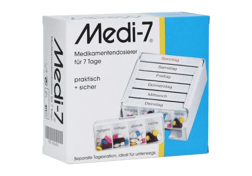 MEDI 7 Medikamentendosierer für 7 Tage weiß – PZN 03812431 (PZN 03812431)