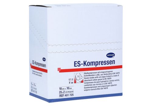 Es-kompressen Steril 10x10 cm 8fach – PZN 01407086 (PZN 01407086)