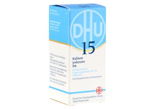 BIOCHEMIE DHU 15 Kalium jodatum D 6 Tabletten – PZN 00275062 (PZN 00275062)
