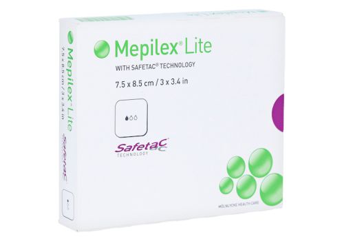 Mepilex Lite Schaumverband 7,5x8,5 cm steril – PZN 03642443 (PZN 03642443)