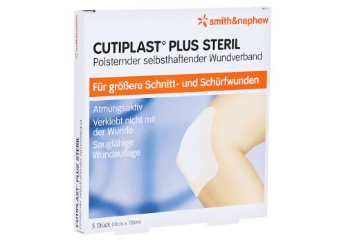 CUTIPLAST Plus steril 7,8x10 cm Verband – PZN 09732644 (PZN 09732644)