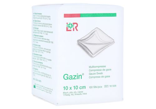 GAZIN Mullkomp.10x10 cm unsteril 8fach Op – PZN 03959418 (PZN 03959418)