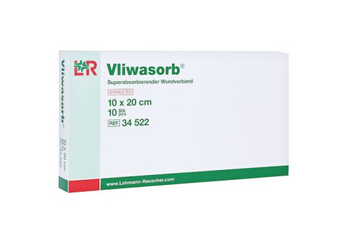 VLIWASORB superabsorb.Saugkomp.steril 10x20 cm – PZN 05974698 (PZN 05974698)