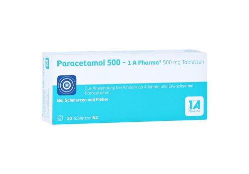 Paracetamol 500-1A Pharma – PZN 02481587 (PZN 02481587)