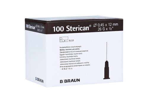 Sterican Einmal-Insulin-Kanüle 26gx1/2 0,45x12 mm – PZN 02040676 (PZN 02040676)