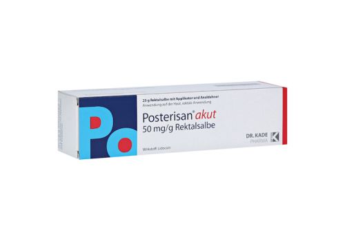 Posterisan akut 50mg/g mit Analdehner – PZN 04957887 (PZN 04957887)