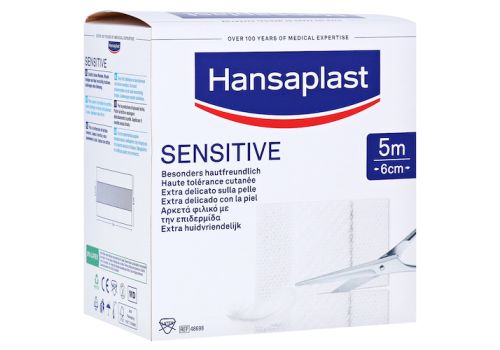 Hansaplast Sensitive Pflaster 8 cmx5 m Rolle – PZN 13576687 (PZN 13576687)