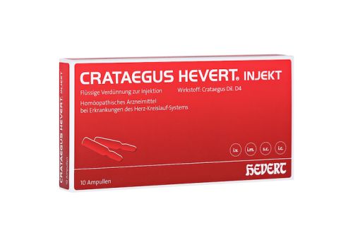 CRATAEGUS HEVERT injekt Ampullen – PZN 08883921 (PZN 08883921)