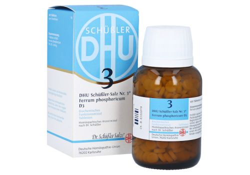 BIOCHEMIE DHU 3 Ferrum phosphoricum D 3 Tabletten – PZN 06583994 (PZN 06583994)