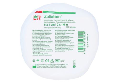 ZELLETTEN Tupfer 4x5 cm keimreduziert Rolle – PZN 15586170 (PZN 15586170)