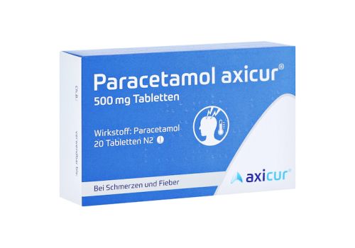 Paracetamol axicur 500mg – PZN 15613524 (PZN 15613524)