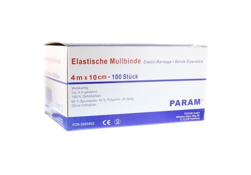 MULLBINDEN elast.10 cm o.Cellophan – PZN 03855802 (PZN 03855802)