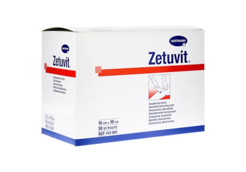 Zetuvit Saugkompressen Unsteril 10x10 cm – PZN 01905507 (PZN 01905507)