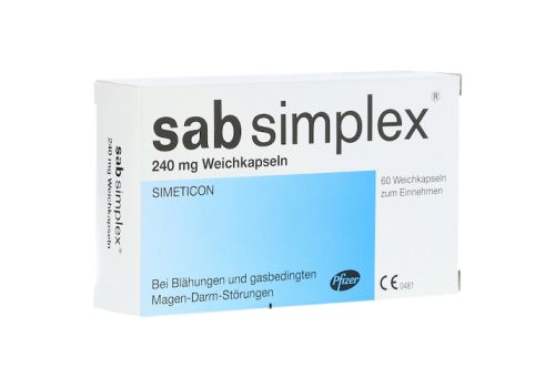 sab simplex bei Blähungen und gasbedingten Magen-Darm-Störungen – PZN 09422576 (PZN 09422576)