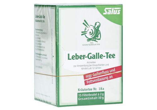 LEBER GALLE-Tee Kräutertee Nr.18a Salus Filterbtl. – PZN 06059684 (PZN 06059684)