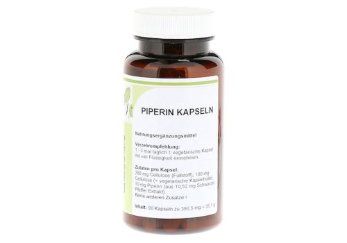 PIPERIN schwarz Pfeffer Extrakt Kapseln – PZN 11169268 (PZN 11169268)