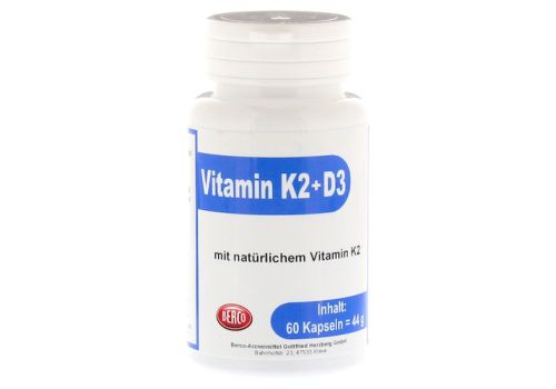 VITAMIN K2+D3 Berco Kapseln – PZN 09784575 (PZN 09784575)